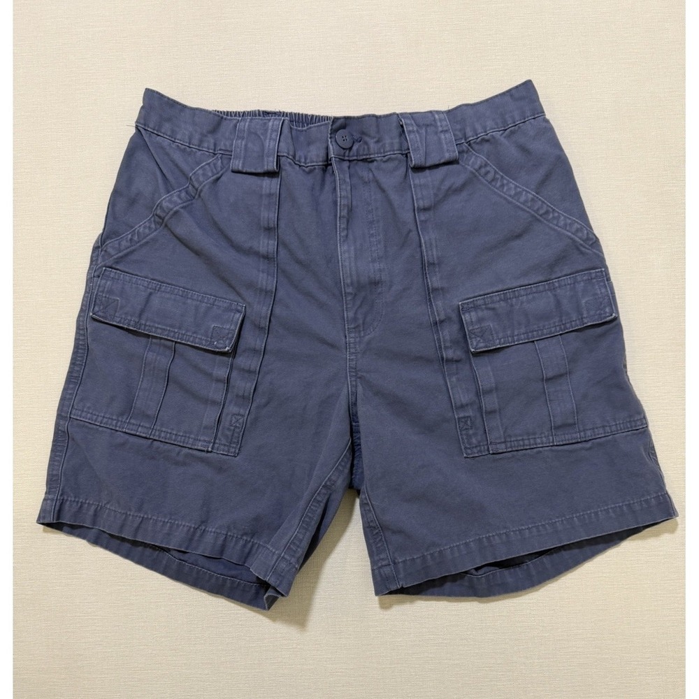 Weekender Sportswear Cargo Shorts Men's 36 Blue Hiking Travel Pockets Vintage